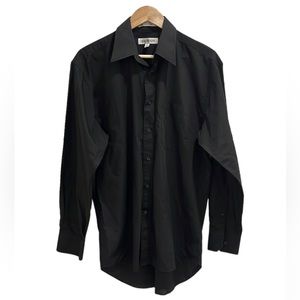 BALMAIN Collar Button Up Black Shirt